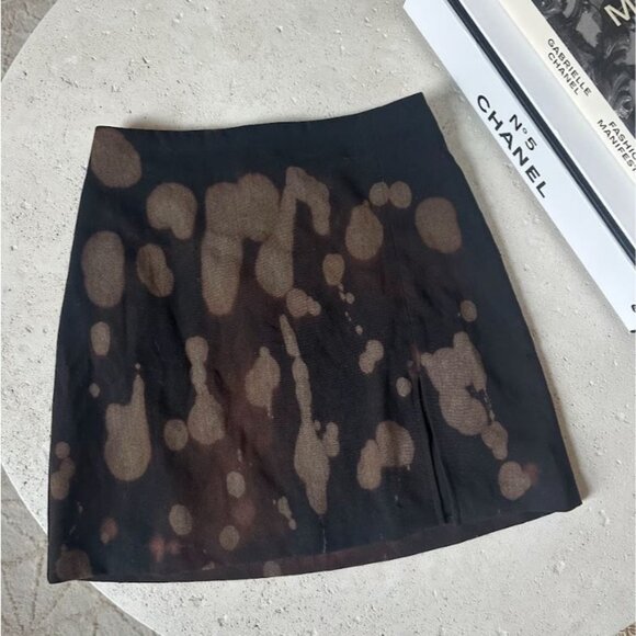 Aritzia Sunday‎ Best Tatiana Skirt High-Waisted Acid Wash Mini Skirt Size 00 - Picture 1 of 7